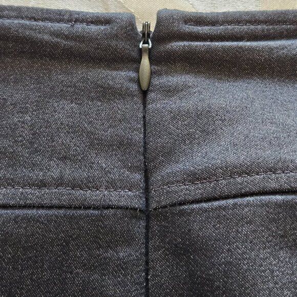 Worthington Attached Brown Front Double Belt Accent Black Skirt Plus Sz 22W - Picture 5 of 14